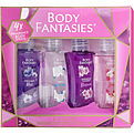 Body Fantasies Variety 4 Piece Set With Japanese Cherry Blossom & Fresh White Musk & Twilight Mist & Sweet Sunrise And All Are Body Spray 1.7 oz for women