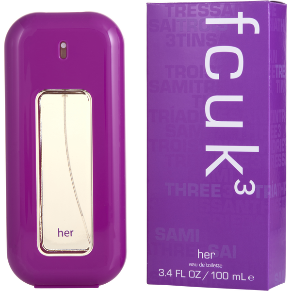 Fcuk 3 Eau De Toilette Spray 3.4 oz