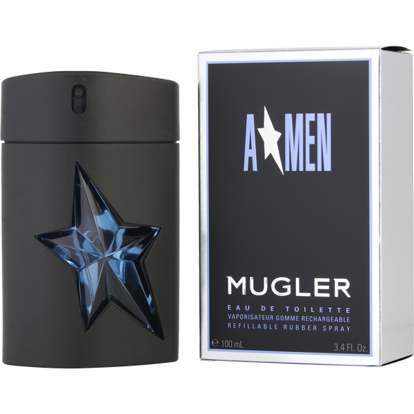 Angel Eau De Toilette Spray Rubber Bottle Refillable 3.3 oz