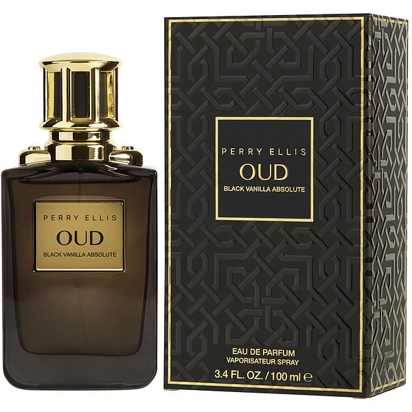 Perry Ellis Oud Black Vanilla Absolute by Perry Ellis, Eau De Parfum Spray 3.4 oz