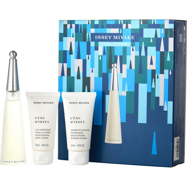 L'Eau d'Issey Eau De Toilette Spray 1.6 oz & Shower Cream 1.6 oz & Body Lotion 1.6 oz
