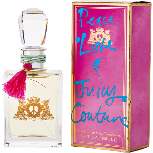 Peace Love & Juicy Couture by Juicy Couture, Eau De Parfum Spray (New Packaging) 3.4 oz, image 1 of 2