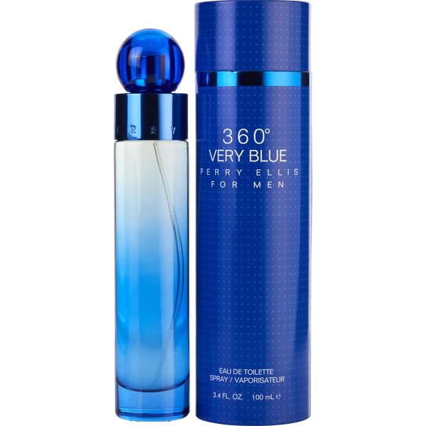 Perry Ellis 360 Very Blue Eau De Toilette Spray 3.4 oz