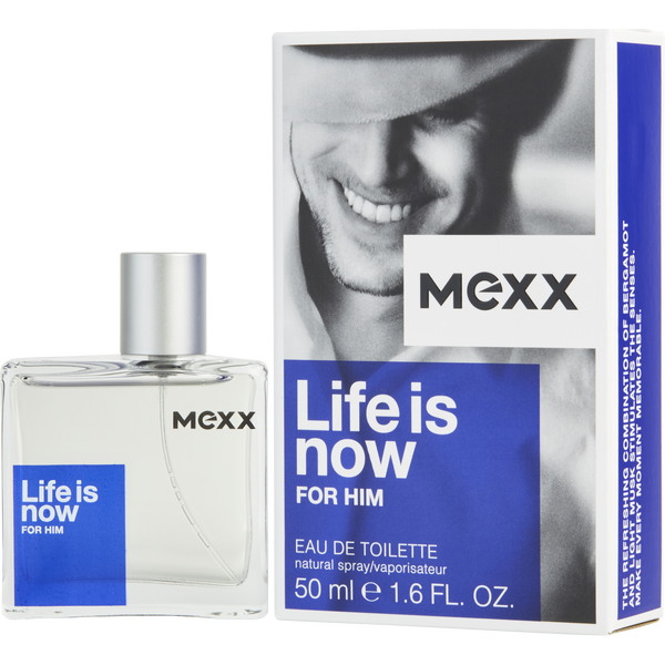 Mexx Life Is Now For Him Eau De Toilette Spray 1.6 oz