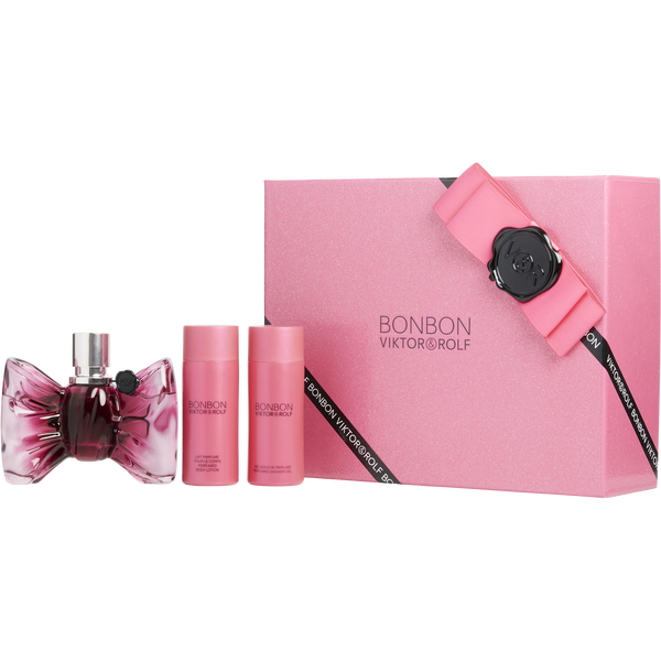 Bonbon by Viktor & Rolf, Eau De Parfum Spray 1.7 oz & Body Lotion 1.7 oz & Shower Gel 1.7 oz