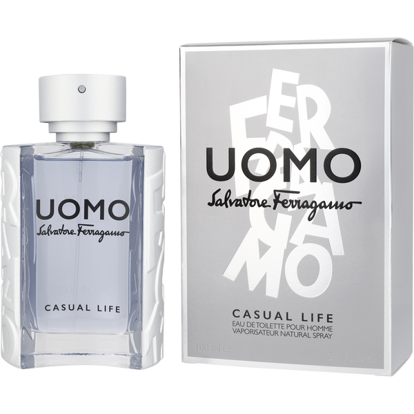 Salvatore Ferragamo Uomo Casual Life by Salvatore Ferragamo, Eau De Toilette Spray 3.4 oz, image 1 of 2