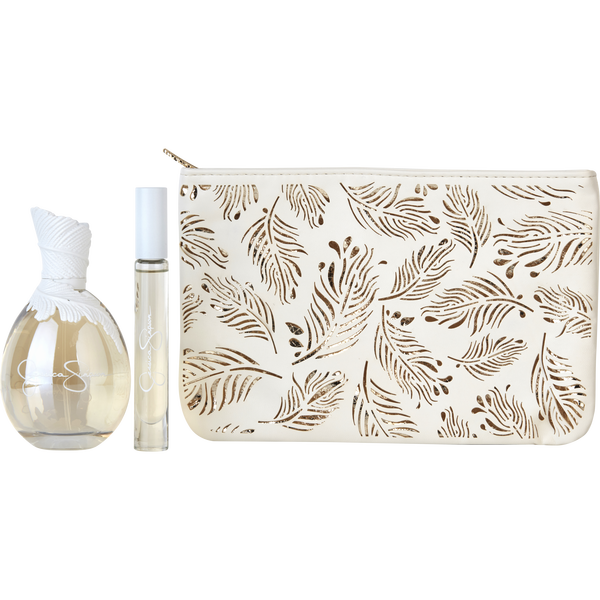 Jessica Simpson Ten by Jessica Simpson, Eau De Parfum Spray 3.4 oz & Eau De Parfum Rollerball 0.2 oz & Cosmetic Bag
