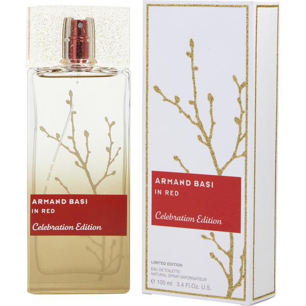 Armand Basi In Red Celebration Edition Eau De Toilette Spray 3.4 oz (2017 Limited Edition)