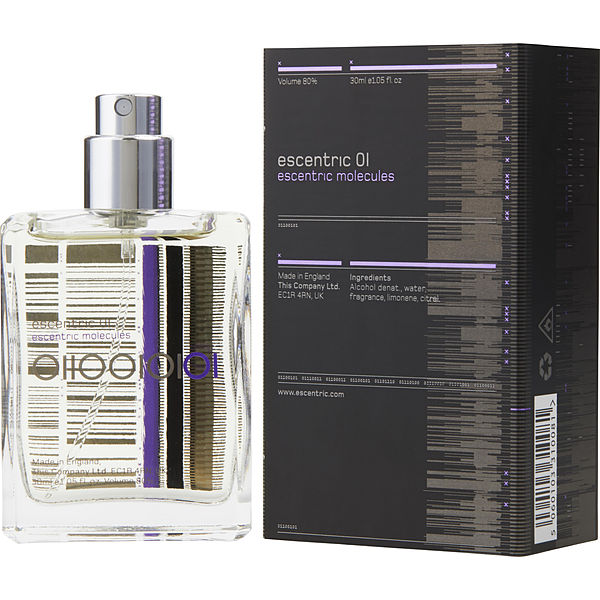 Escentric 01 by Escentric Molecules, Eau De Toilette Spray 1 oz & Case