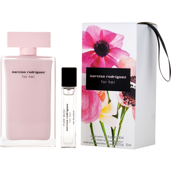 Narciso Rodriguez by Narciso Rodriguez, Eau De Parfum Spray 3.4 oz & Pure Musc Eau De Parfum Spray 0.33 oz Mini, image 1 of 2