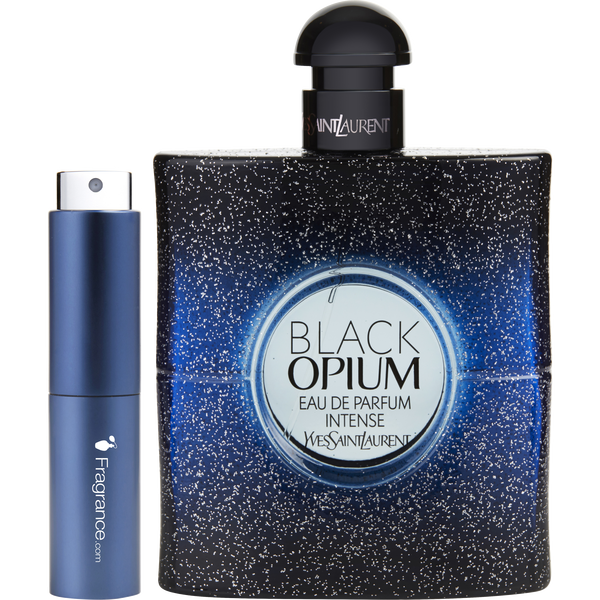 Black Opium Intense by Yves Saint Laurent, Eau De Parfum Spray 0.27 oz Travel Spray