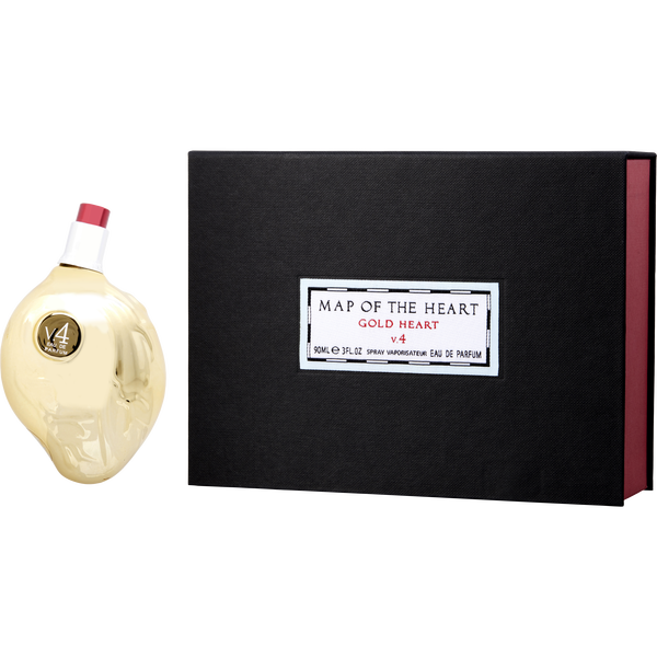Map Of The Heart V.4 Gold Heart by Map Of The Heart, Eau De Parfum Spray 3 oz