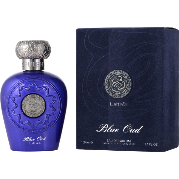 Lattafa Blue Oud Eau De Parfum Spray 3.4 oz