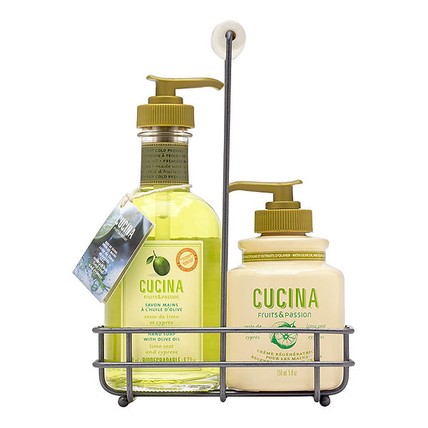 Fruits & Passion Cucina Lime Zest & Cypress Hand Soap 6.7 oz & Hand Cream 5 oz