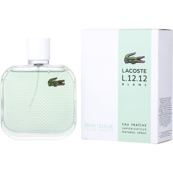 Lacoste L.12.12 Blanc Eau Fraiche by Lacoste, Eau De Toilette Spray 3.3 oz, image 1 of 2