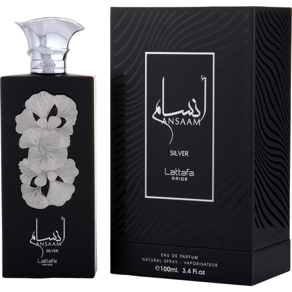 Lattafa Pride Ansaam Silver Eau De Parfum Spray 3.4 oz