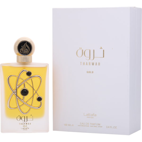 Lattafa Pride Tharwah Gold by Lattafa, Eau De Parfum Spray 3.4 oz, image 1 of 2