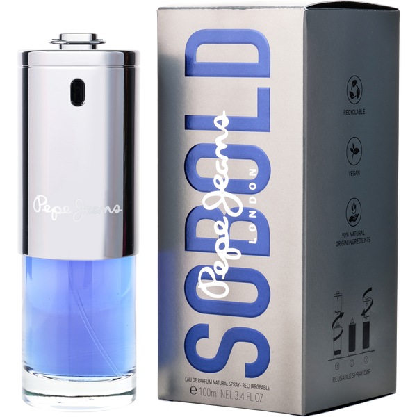 Pepe Jeans Sobold by Pepe Jeans London, Eau De Parfum Refillable Spray 3.4 oz, image 1 of 2