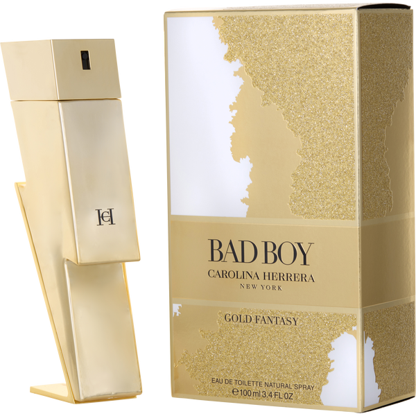 Ch Bad Boy Gold Fantasy by Carolina Herrera, Eau De Toilette Spray (Collector's Edition 2022) 3.4 oz, image 1 of 2