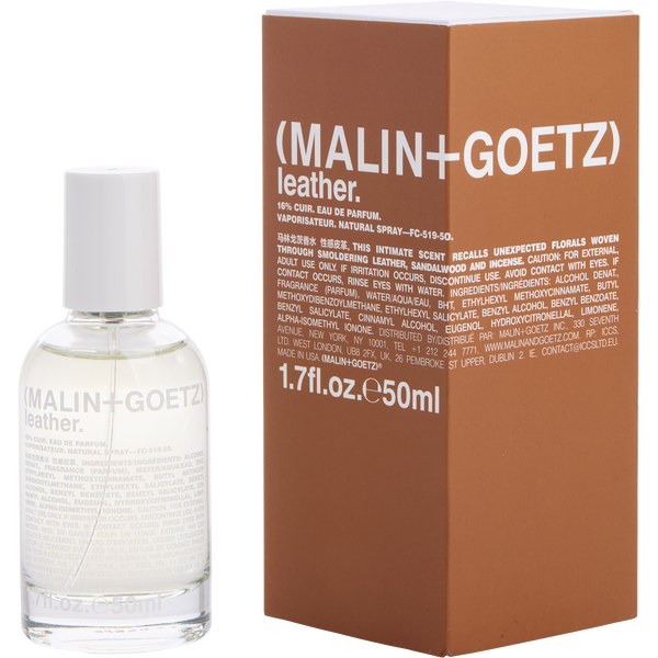 Malin+Goetz Leather by Malin + Goetz, Eau De Parfum Spray 1.7 oz, image 1 of 2