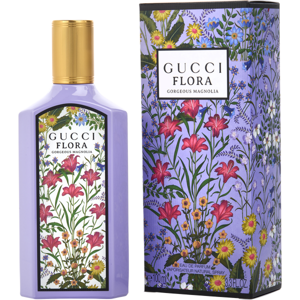 Gucci Flora Gorgeous Magnolia by Gucci, Eau De Parfum Refillable Spray 3.3 oz, image 1 of 2