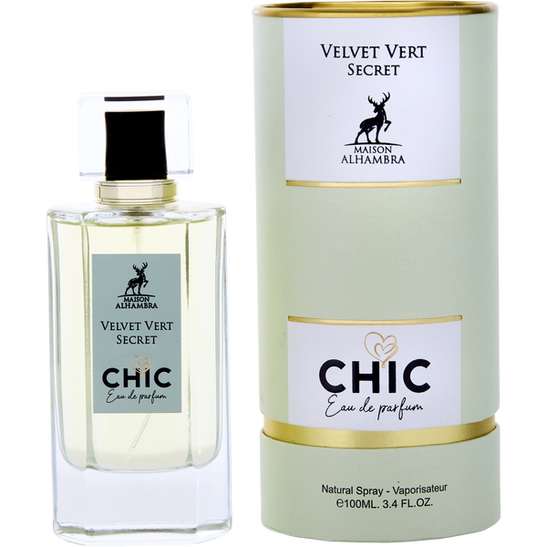 Maison Alhambra Chic Velvet Vert Secret by Maison Alhambra, Eau De Parfum Spray 3.4 oz, image 1 of 2