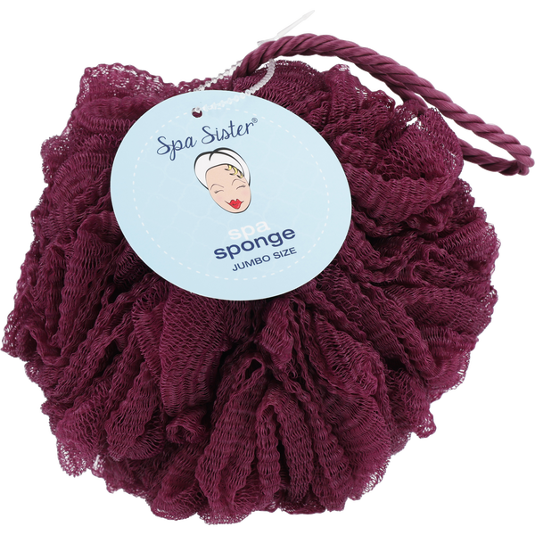Spa Accessories Jumbo Gauze Spa Sponge - Raspberry