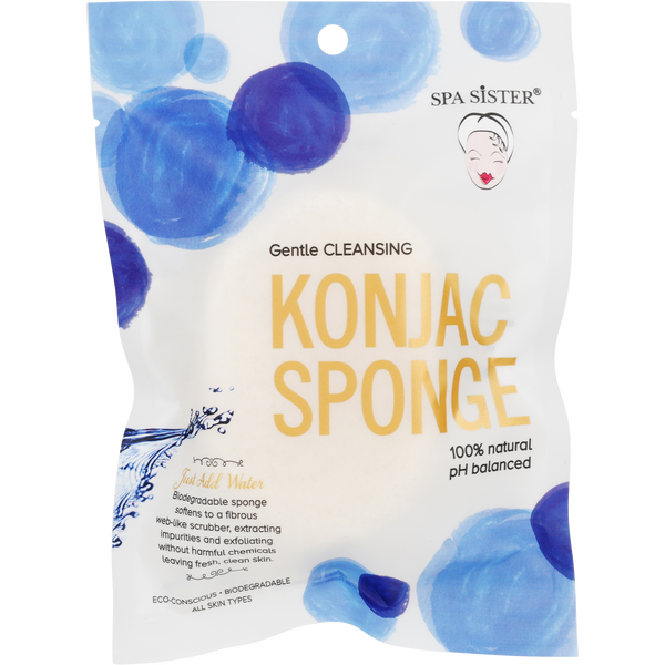 Spa Accessories by Spa Accessories, Konjac Sponge Detoxifying - Pure White