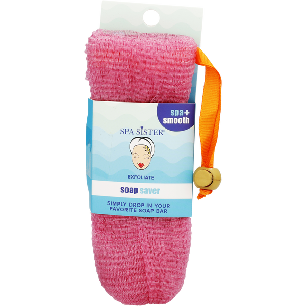 Spa Accessories Net Soap Saver Sak - Pink