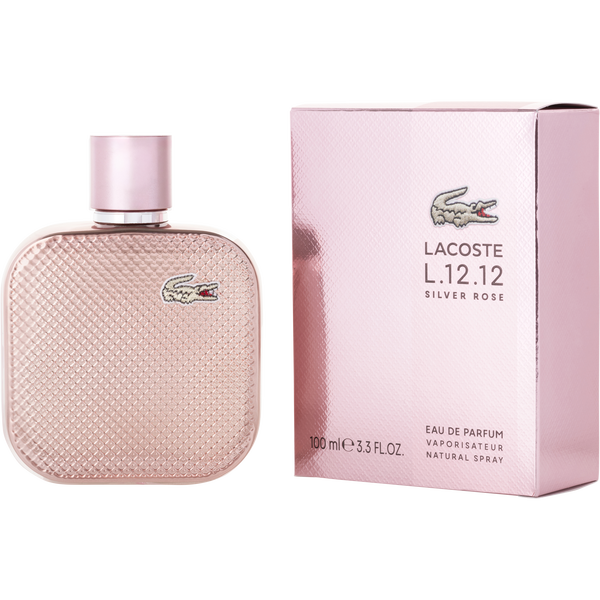 Lacoste L.12.12 Silver Rose Eau De Parfum Spray 3.3 oz