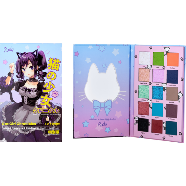 Rude Cosmetics by Rude Cosmetics, Manga Collection Pressed Pigments & Shadows Palette 21.8g/0.77oz