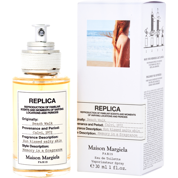 Replica Beach Walk by Maison Margiela, Eau De Toilette Refillable Spray 1 oz, image 1 of 2