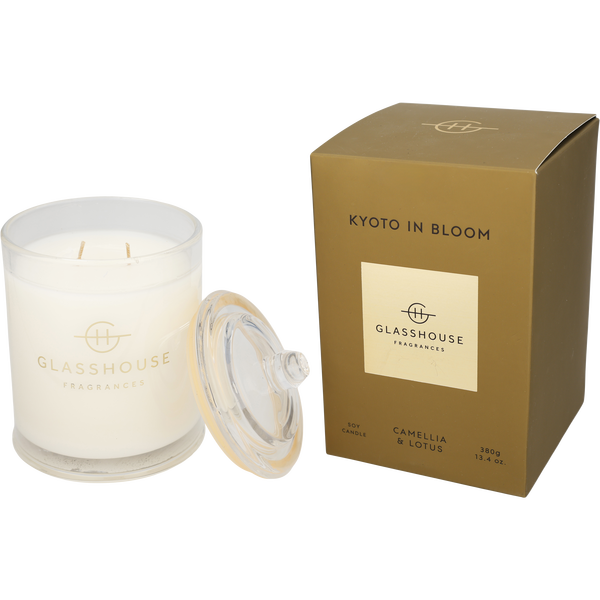 Glasshouse Kyoto In Bloom by Glasshouse, Soy Candle 13.4 oz