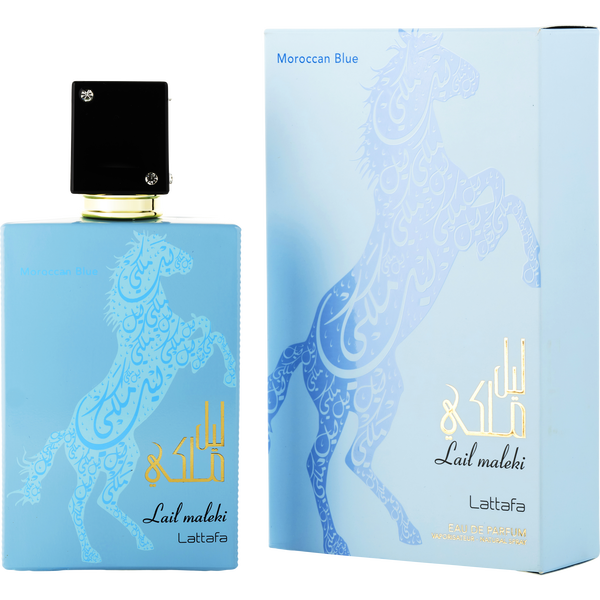 Lattafa Lail Maleki Moroccan Blue by Lattafa, Eau De Parfum Spray 3.4 oz, image 1 of 2