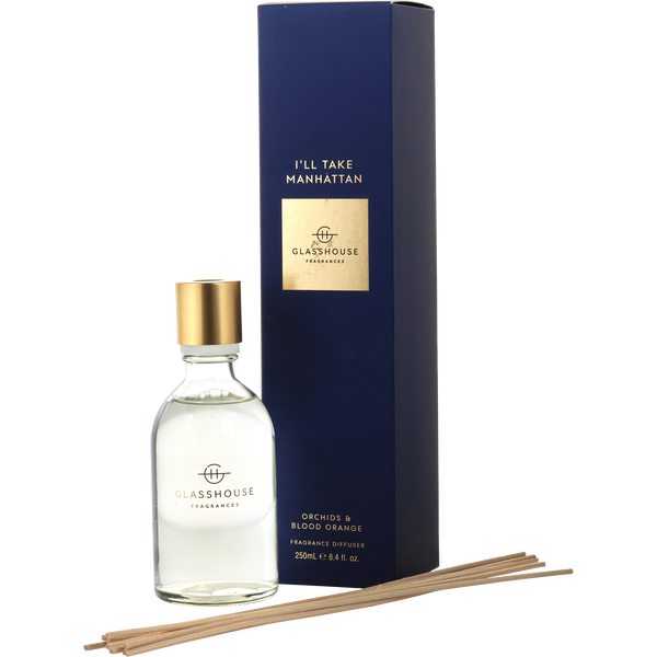 Glasshouse I'Ll Take Manhattan by Glasshouse, Fragrance Diffuser 8.4 oz