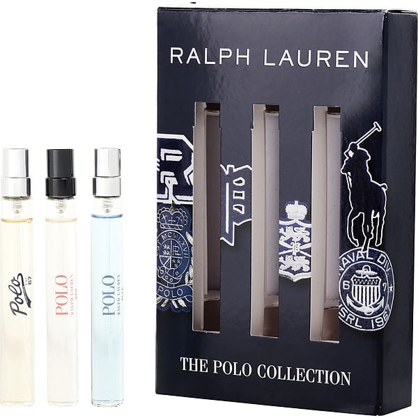 Ralph Lauren Variety by Ralph Lauren, 3 Piece The Polo Collection With Polo 67 & Polo Blue & Polo Red And All Are Eau De Toilette Spray 0.3 oz Minis