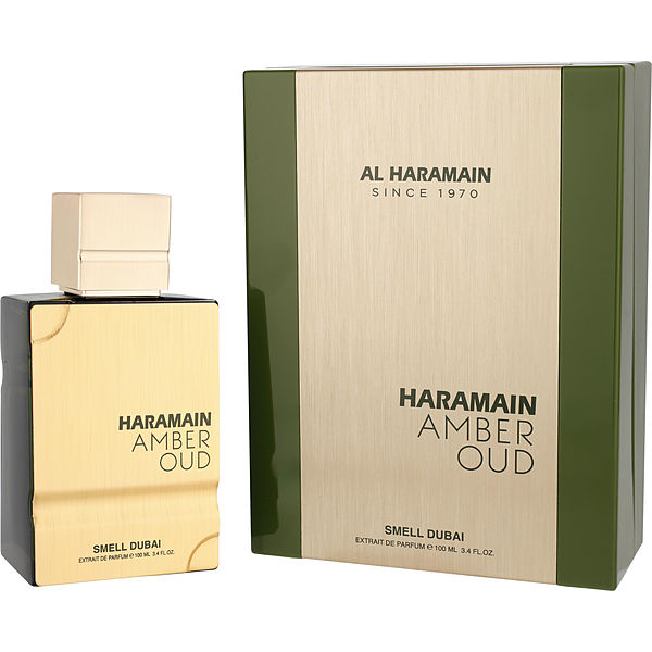 Al Haramain Amber Oud Smell Dubai by Al Haramain, Extrait De Parfum Spray 3.4 oz, image 1 of 2
