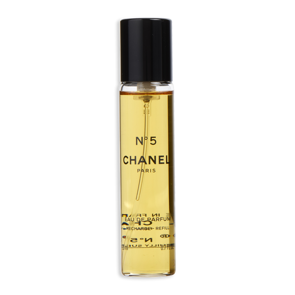 Chanel #5 Eau De Parfum Spray Refillable 0.7 oz & Two Eau De Parfum Refills 0.7 oz