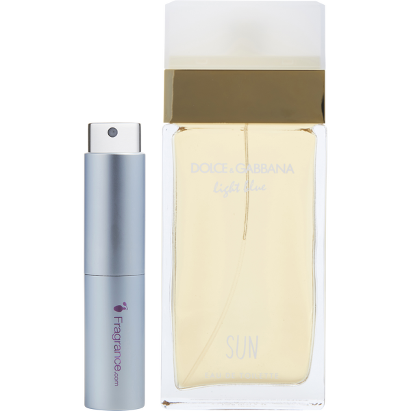 D & G Light Blue Sun by Dolce & Gabbana, Eau De Toilette Spray 0.27 oz Travel Spray