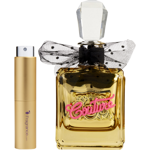 Viva La Juicy Gold Couture by Juicy Couture, Eau De Parfum Spray 0.27 oz Travel Spray