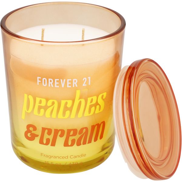 Forever 21 Peaches & Cream Candle 15.5 oz