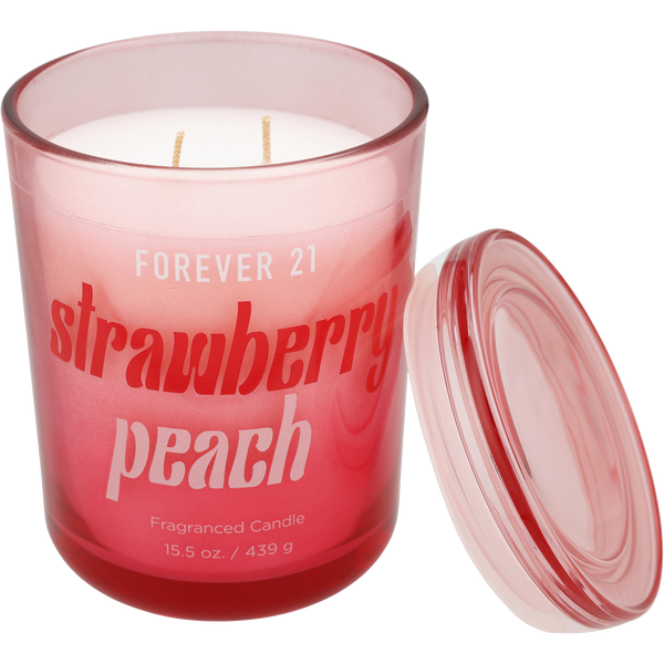 Forever 21 Strawberry Peach Candle 15.5 oz