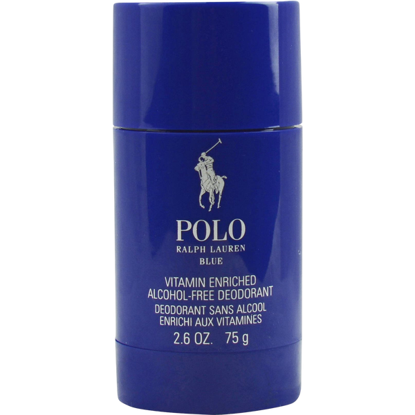 Polo Blue Deodorant Stick Alcohol Free 2.6 oz