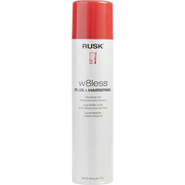 Rusk by Rusk, W8less Plus Extra Strong Hold Shaping & Control Hair Spray 55% Voc 10 oz