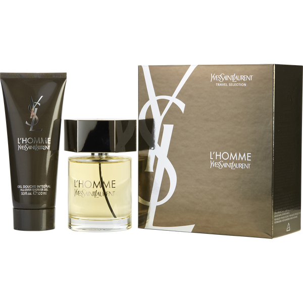 L'Homme Yves Saint Laurent by Yves Saint Laurent, Eau De Toilette Spray 3.3 oz & All Over Shower Gel 3.3 oz (Travel Offer)