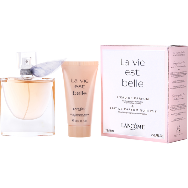 La Vie Est Belle by Lancome, L'Eau De Parfum Refillable Spray 1.7 oz & Body Lotion 1.7 oz (Travel Offer), image 1 of 2
