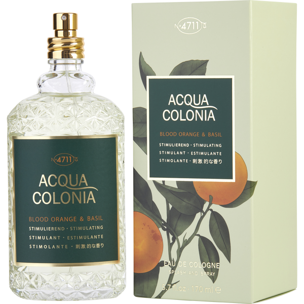 4711 Acqua Colonia Blood Orange & Basil by 4711, Eau De Cologne Spray 5.7 oz