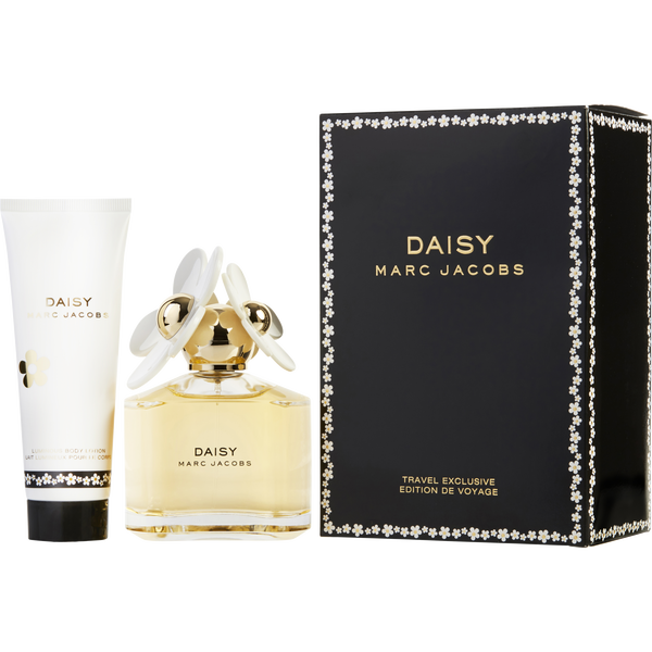 Marc Jacobs Daisy by Marc Jacobs, Eau De Toilette Spray 3.4 oz & Luminous Body Lotion 2.5 oz (Travel Edition)