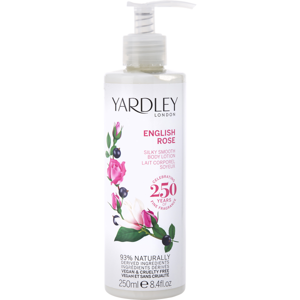 Yardley English Rose Body Lotion 8.4 oz (New Packaging)