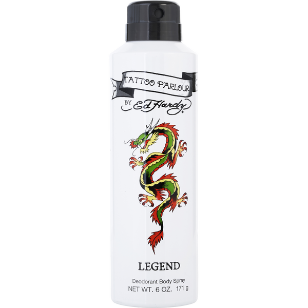 Ed Hardy Tattoo Parlour by Christian Audigier, Legend Deodorant Body Spray 6 oz